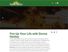 Tablet Screenshot of donnahartley.com